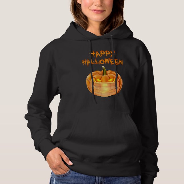 Moletom Halloween Pumpkin Wearing Face Mask Funny Jack O L (Frente)