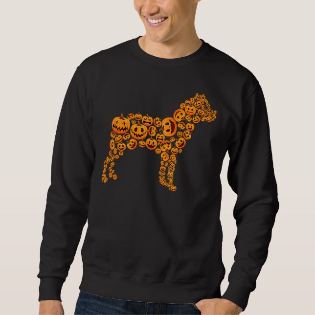 Moletom Halloween Rottweiler Lover Pumpkin Jack O Lanterna (Frente)