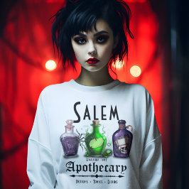 Moletom Halloween Salem Apothary Potions Tonics Elixirs