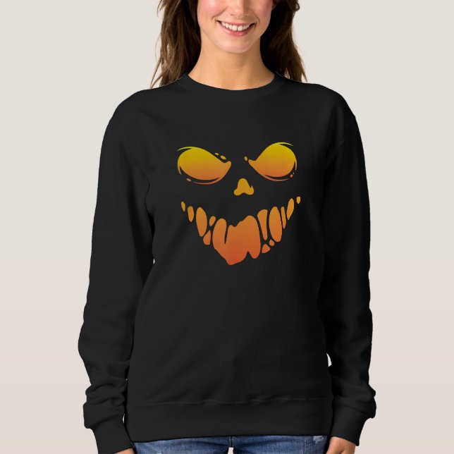 Moletom Halloween Scary Spooky Jack O Lantern Pumpkin (Frente)
