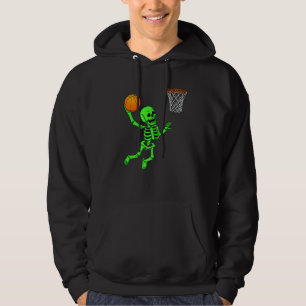 Moletom Halloween Skeleton Dunking Basball Boys Garotas K