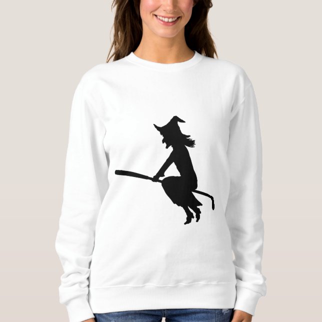 Moletom Halloween Witch Riding Golf Club | Golfistas (Frente)