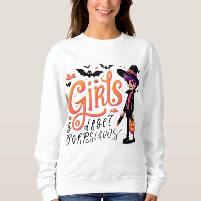 Moletom hallowen Girl T-Shirt (Frente)