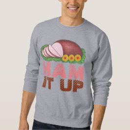 Moletom HAM IT UP Holiday Ham Ugly Christmas Sweater