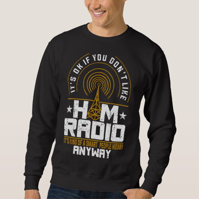 Moletom Ham Radio Operator Radio Amateur Morse Hobby Code (Frente)