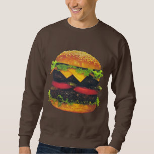 Moletom Hamburger de luxe dobro com queijo
