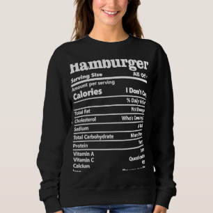 Moletom Hamburger Nutrição Fata Calorias Comidas Honestas
