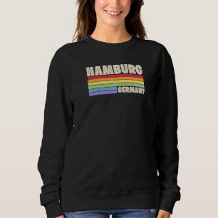 Moletom Hamburgo Alemanha Rainbow Orgulho gay Merch Retro
