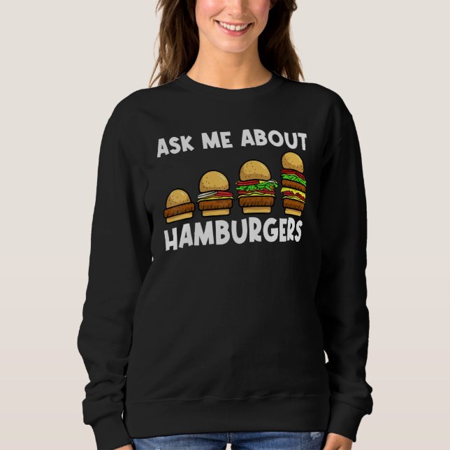 Moletom Hambúrguer Para Homens Comidas Cheeseburger Figuru (Frente)