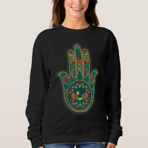 Moletom Hamsa Mão, Judaica, Coragem de Ventilador de Cultu
