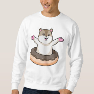 Moletom Hamster com Rosquinha de Chocolate