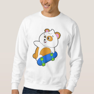 Moletom Hamster como Patinador com skate