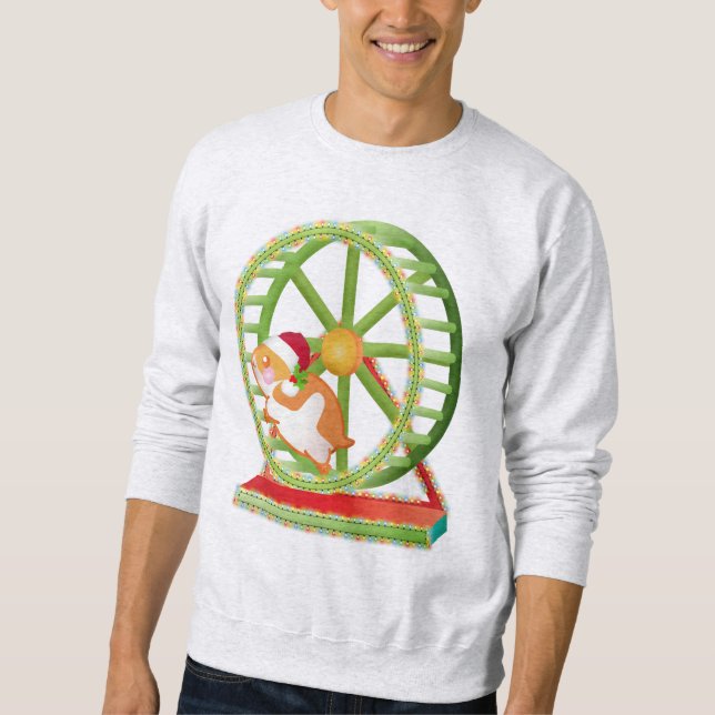 Moletom hamster de papais noeis de natal (Frente)