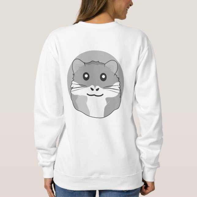 Moletom Hamster divertido e iluminado (Verso)