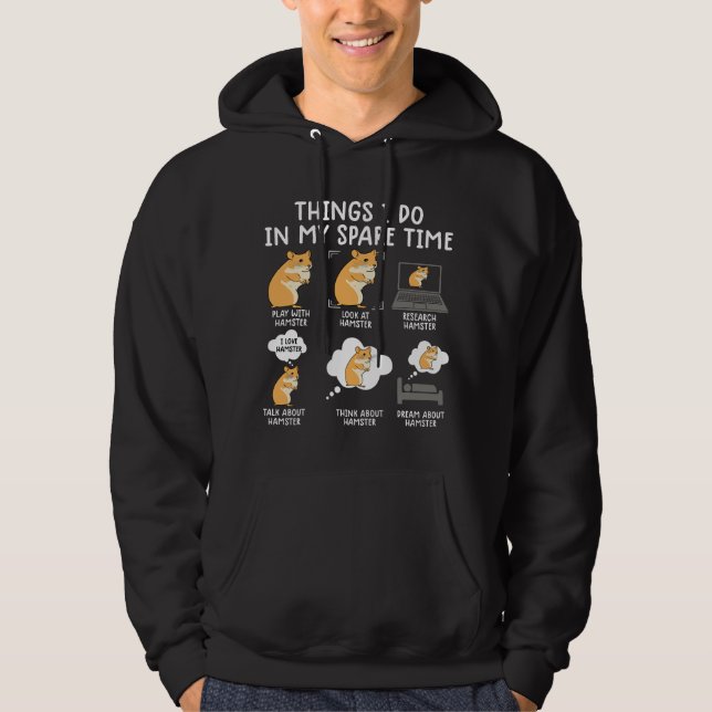 Moletom hamster engraçado para mulheres presente fofo para (Frente)