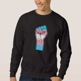Moletom Hand Fist Flag Support Protect Trans Kids Transgen