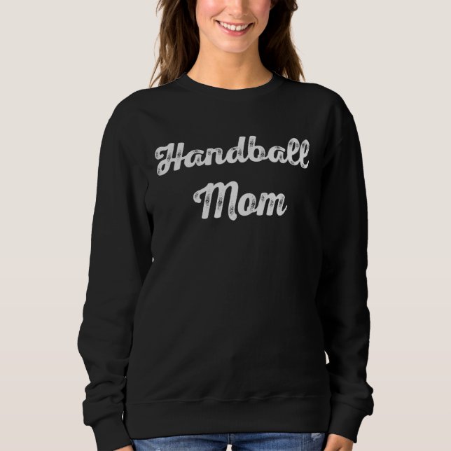 Moletom Handball Mom  Handball   Mom Mother s Day (Frente)