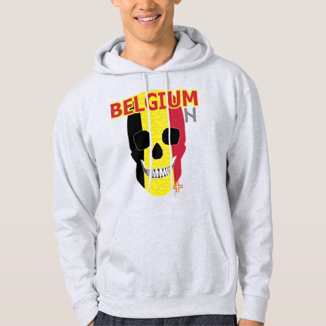 Moletom HANDSKULL Bélgica, Camisola-magra B2 (Frente)