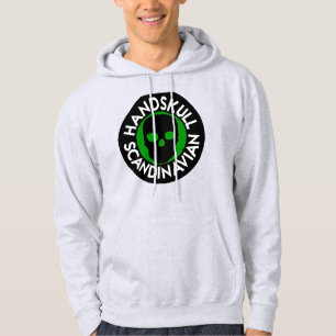 Moletom HANDSKULL LIV Forest Green Hooded Sweatshirt preta