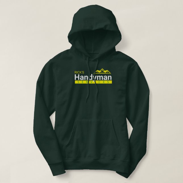 Moletom Handyman Business Custom Hoodie - Empresa doméstic (Frente do Design)