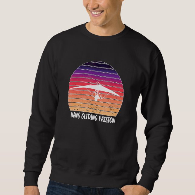 Moletom Hang Glider Silhouette Sunset Hang Gliding Passion (Frente)
