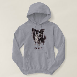 Moletom Hangry Chihuahua - Engraçada E Agressiva Assustado