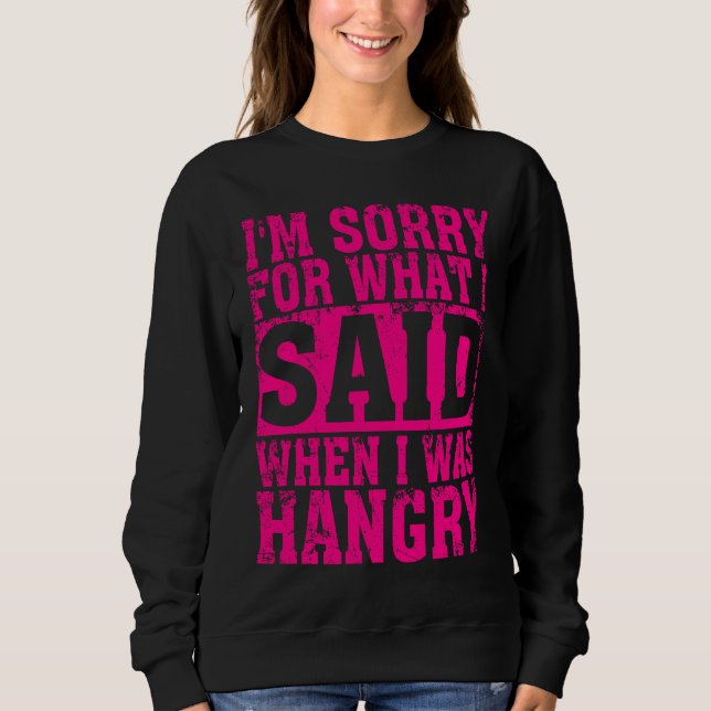 Moletom Hangry  For Men Women Cool Hungry Angry Gag Joke (Frente)