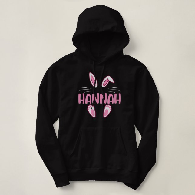 Moletom HANNAH Easter Bunny Novelty Engraçado Mulheres Per (Frente do Design)