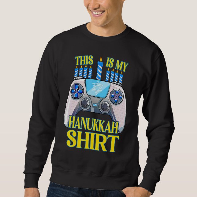 Moletom Hanukkah Jewish Christmas Boys This Is My Hanukkah (Frente)