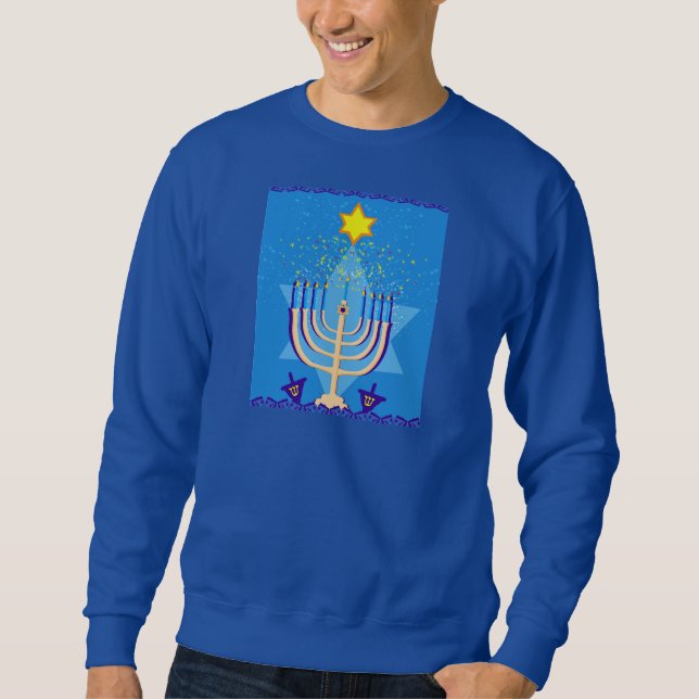 Moletom hanukkah menorah (Frente)