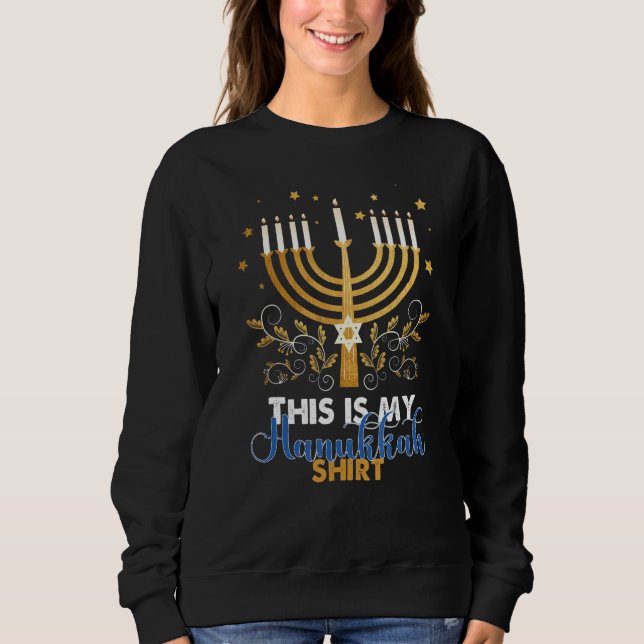 Moletom Hanukkah Pajama This is My Hanukkah  2022 (Frente)