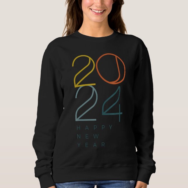 Moletom Happy 2024 New Years Eve Party Supplies 2024 Happy (Frente)