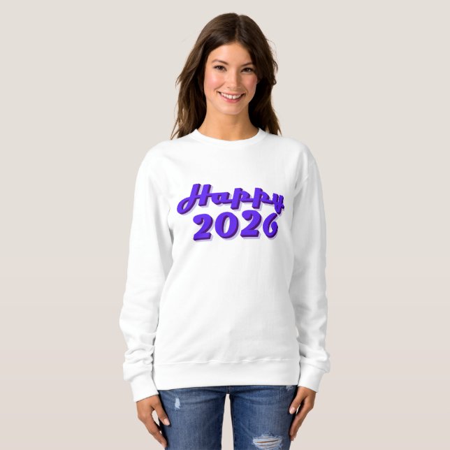 Moletom Happy 2026 (Frente Completa)