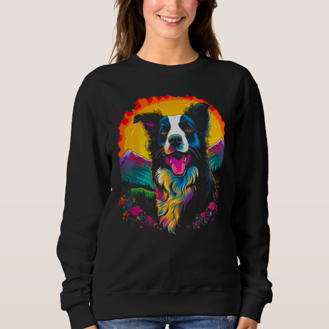 Moletom Happy Border Collie Dog Sun (Frente)