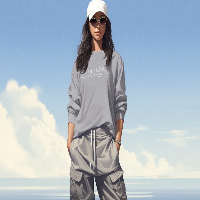 Moletom Happy Camper Silhouette (Happy Camper Silhouette Sweatshirt)