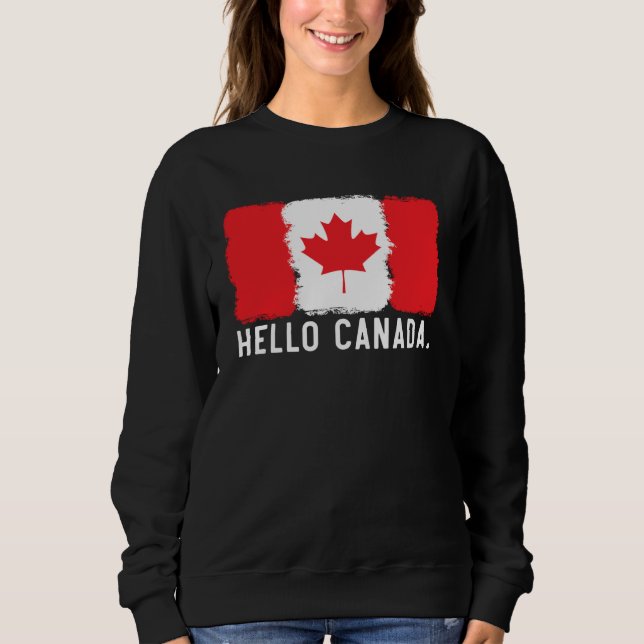 Moletom Happy Canada Day Canadian Canada Flag Maple Leaf   (Frente)