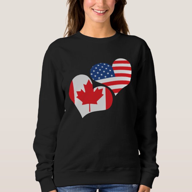 Moletom Happy Canada Day Canadian Canada Flag Maple Leaf   (Frente)