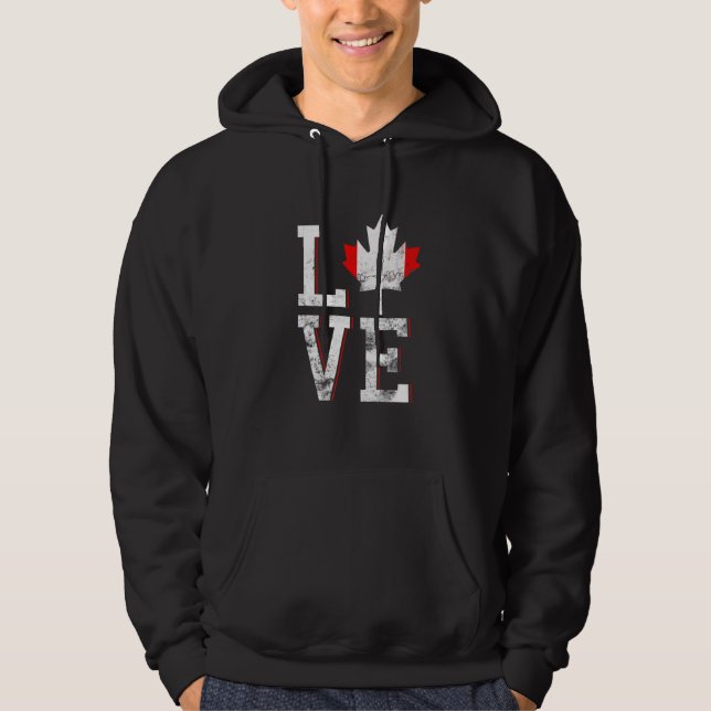 Moletom Happy Canada Day I Love Canada Mapeamento Leaf Fla (Frente)