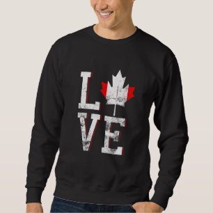 Moletom Happy Canada Day I Love Canada Mapeamento Leaf Fla