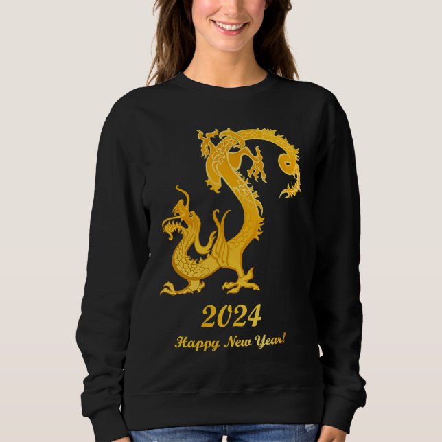 Moletom Happy Chinese New Year 2024 Year of the Dragon 202 (Frente)