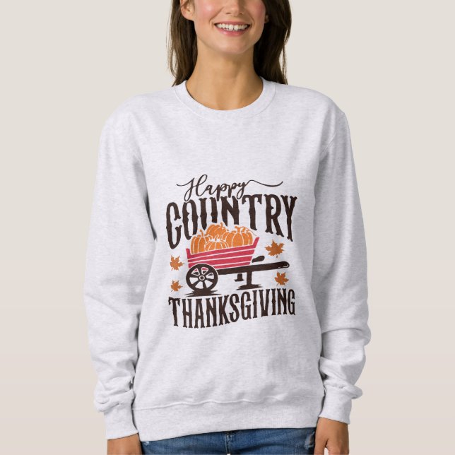 Moletom Happy Country Thanksgiving (Frente)