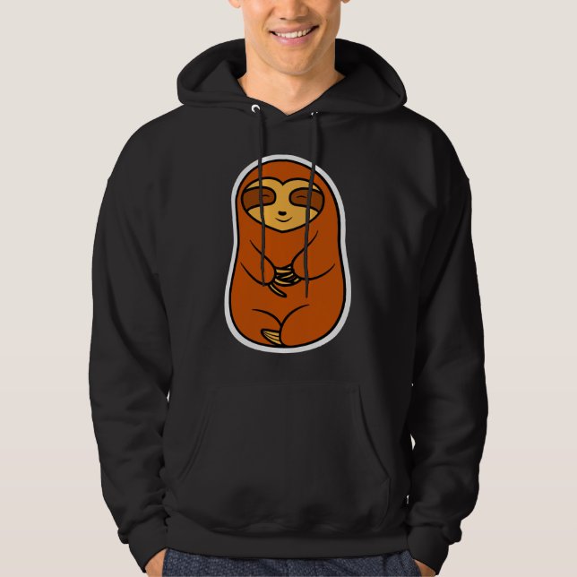 Moletom Happy Cozy Brown Sloth Bear (Frente)