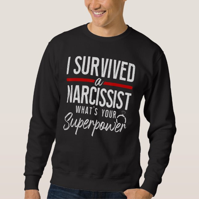 Moletom Happy Divorce Party I Survived A Narcissist What's (Frente)