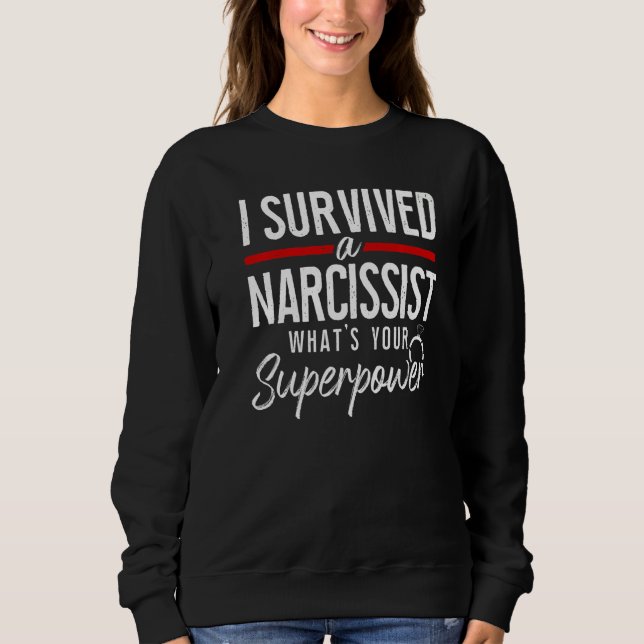 Moletom Happy Divorce Party I Survived A Narcissist What's (Frente)