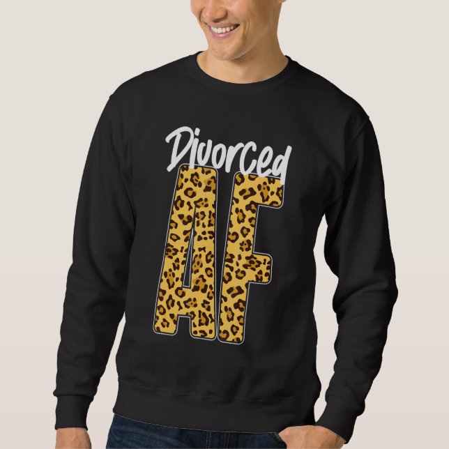 Moletom Happy Divorce Party Leopard Cheetah Divorced Af (Frente)