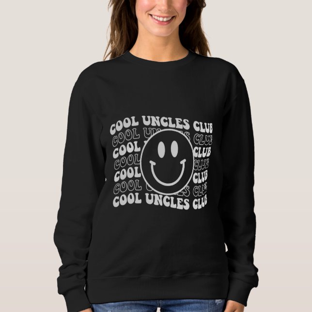 Moletom Happy Face Retro Cool Uncles Club Couple Matching  (Frente)