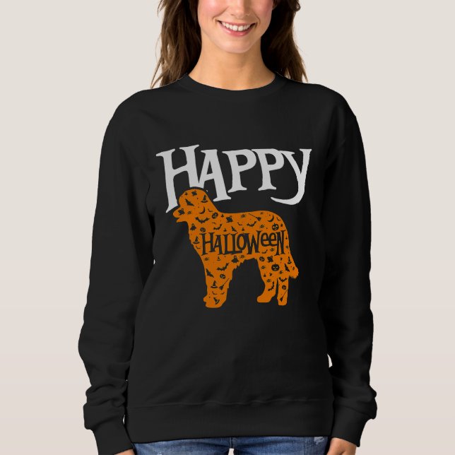 Moletom Happy Halloween Pyrenean Shepherd (Frente)