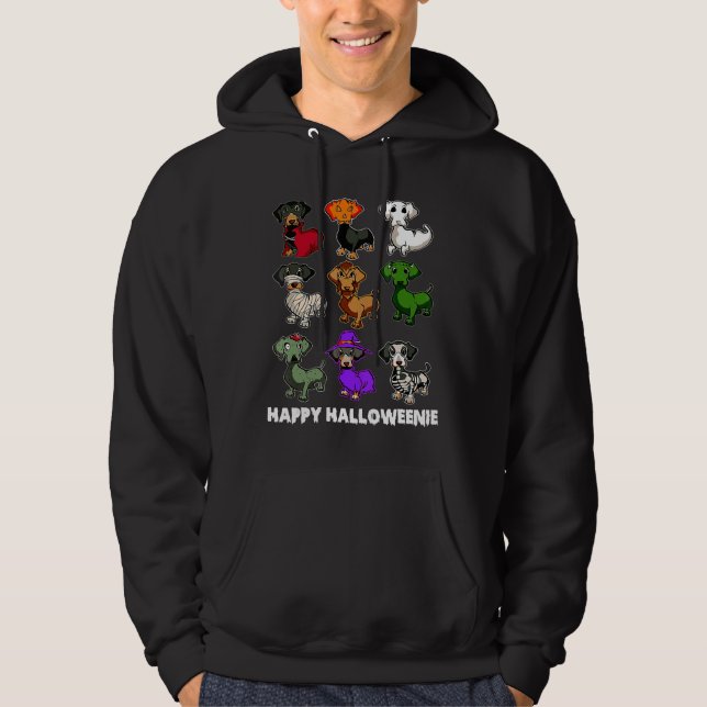 Moletom Happy Halloweenie Dachshund (Frente)