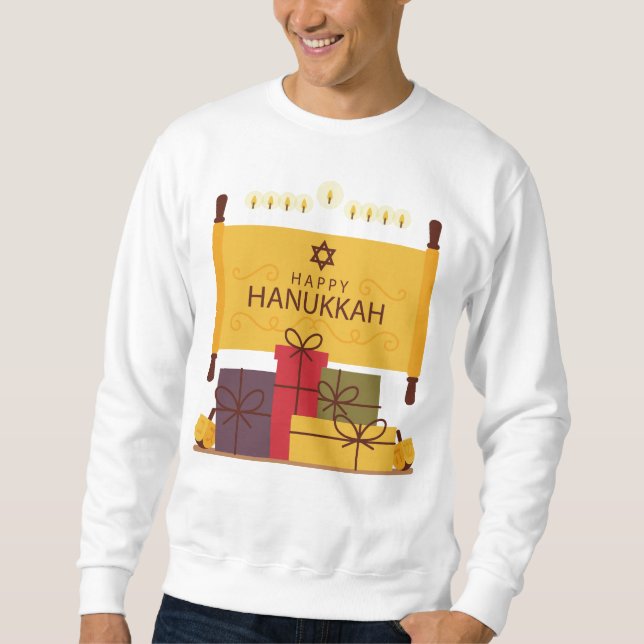 Moletom Happy Hanukkah Sweatshirt (Frente)