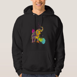 Moletom Happy Holi Colors India Hindu Primavera Elephant H